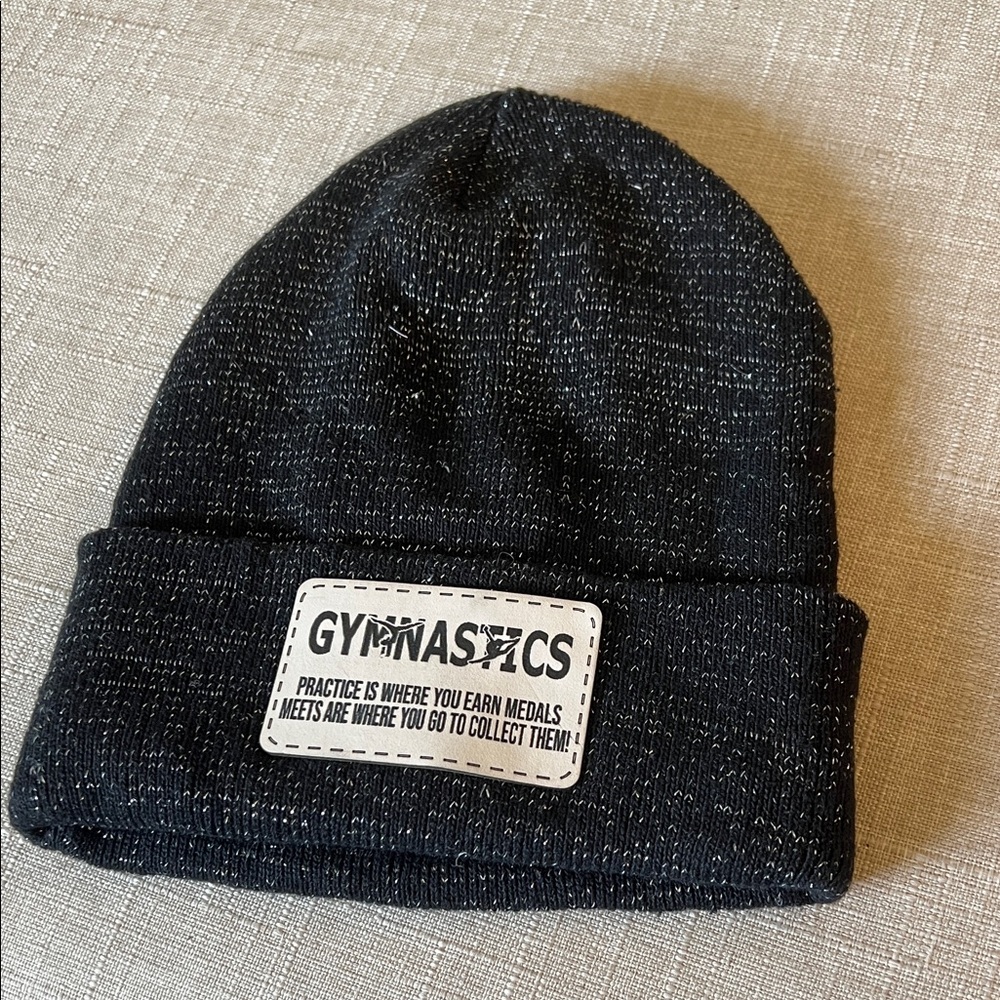 Gymnastics Black sparkly Beanie